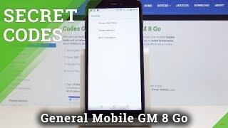 Which Secret Codes are Available on GENERAL MOBILE GM 8 Go - Testing Menu / Device Info