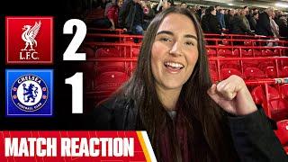 A MONUMENTAL EFFORT! | Liverpool 2-1 Chelsea | Chloe’s Match Reaction