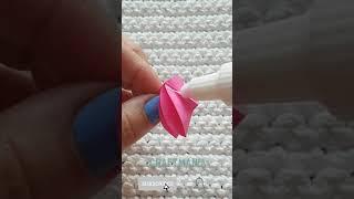 #Короткое Маленькие цветочки из бумаги