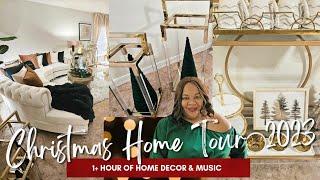 Christmas Home Tour 2023 | 1+ Hour of Christmas Decor & Music