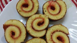 সুইচ রোল কেক তৈরির সহজ রেসিপি Easy way to Swiss roll cake recipe