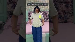 Styling hack Long T-shirt to Crop Top #fashion #styling #shortsvideo #style #foryou #youtubeshorts