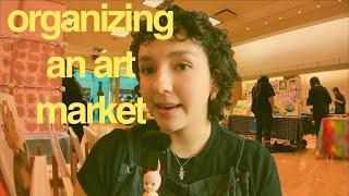 i organized an art market for the first time!! 