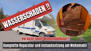 VORSICHT beim Wohnmobil Kauf !! Wasserschaden über 25.000€, komplette Reparatur und Instandsetzung!