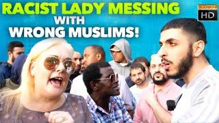 Racist Lady goes nuts! Ali Dawah Vs Racist Karen  (Speakers Corner)