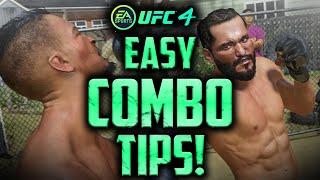 EA UFC 4:  VERY EASY COMBOS TO LEARN! (MY FAVORITES!)