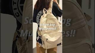 school bag must haves  #trending #aesthetic