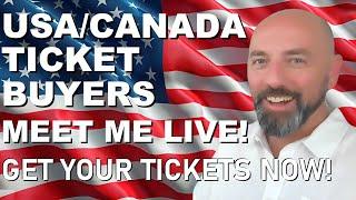 USA/Canada LIVE EVENT TICKET BUYERS - MEET ME LIVE IN PERSON!! 