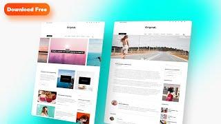 News Website HTML and CSS  & Javascript | Download Free