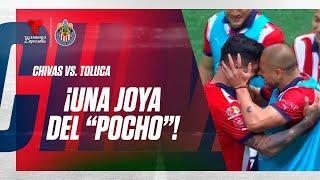 Golazo de Víctor Guzmán y explota el Akron - Chivas v. Toluca 1-0 | Telemundo Deportes