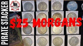 $25 Morgan Silver Dollars @ Oviedo Rare Coins!  #silver  #morgansilverdollar  #challenge