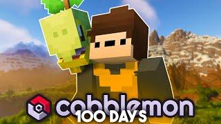 Trying to DEFEAT the FIRST GYM LEADER in 100 DAYS COBBLEMON! (Minecraft Cobblemon 1.4)