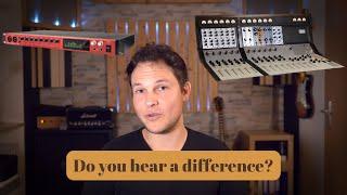 Focusrite Clarett vs. Vintage German Mixing Desk (english)