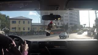 driving in Addis Ababa Ethiopia የኢትዮጵያ ፌዴራላዊ ዴሞክራሲያዊ ሪፐብሊክ