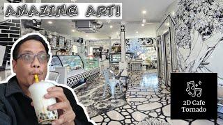 Must Visit 2D Art Cafe in NJ has Some of the Best Art Displays!  Cafe Tornado!