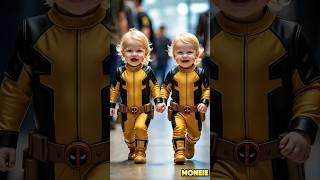 Golden baby Deadpool growth  #marvel #shorts #short