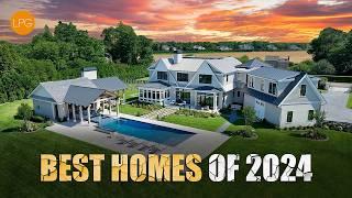 BEST LUXURY HOMES 2024 | 3 HOUR TOUR OF LUXURY REAL ESTATE -  PART 1