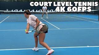 Highest Ranked Womens One-Handed Backhand | Diane Parry Court Level Practice 2024 (4K 60FPS)