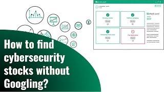 How to find cybersecurity stocks?