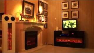 壁炉电视柜 - Fireplace TV cabinet - Fireplace TV bench