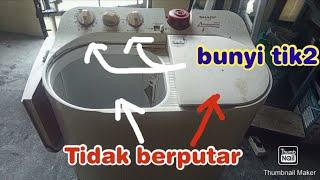 Mesin cuci  dua tabung pencuci dan pengering tidak berputar