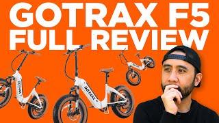 Fat Tires, Foldable Frame: GOTRAX F5 Ebike Unboxing and Test Ride! | RunPlayBack