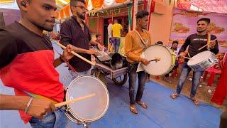 Drummer आणि  चा दरवेळेस काहीतरी नविन असते च वाजवन | Sai Swar band Satpati Palghar |  Vaibhav