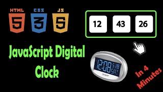 javascript digital clock project