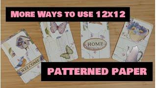 Chop It Up! Even  More Ways To Use Your Patterned Papers! Let's Make 4 Little Pockets From 1 Sheet!