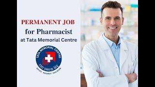 Permanent pharmacist job at TMC || Pharmacy job in government based centre