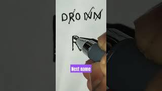 # DRONN name logo # Design # Next name #shorts # By Rajbir