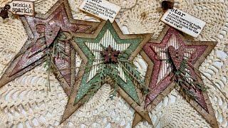 Saturday Morning Makes Ep24-2024: Primitive Star Christmas Tags