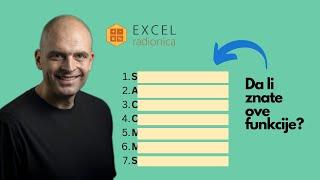 7 osnovnih funkcija u Excel-u koje svako treba da zna