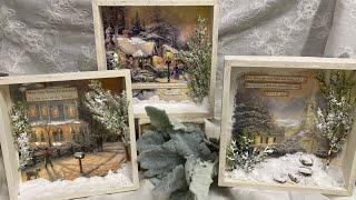 DIY Christmas Shadow Boxes