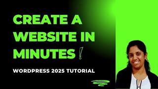 Create a Website in Minutes: Step-by-Step WordPress Tutorial for Beginners in Tamil (2025)