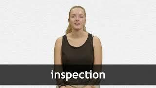 How to pronounce INSPECTION in French