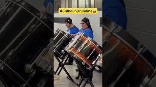 Calhoun Drumline - Bass Feature (practice) #drums #drumline #marchingband
