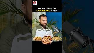 Mr. Sir First Year Experience In MSc || Full Podcast On Sukesh Academy | Mr Sir  Life Journey |