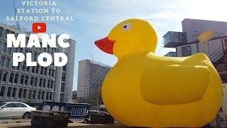 Victoria Station Manchester to Salford Central | Walking Tour [4K]