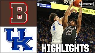 DOMINATION  Brown Bears vs. Kentucky Wildcats | Full Game Highlights | ESPN College Basketball