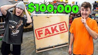 Pranking My Cameraman With A $100,000 eBay Mystery Box