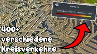 Ich Entwickle das PERFEKTE Verkehrssystem Nur Durch Kreisverkehre in Cities Skylines