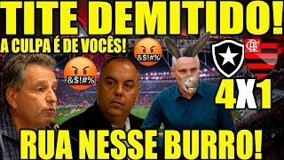 DEMITAM ESSE RETRANQUEIRO INCOMPETENTE ! PÓS JOGO AO VIVO! BOTAFOGO X FLAMENGO! AO VIVO!