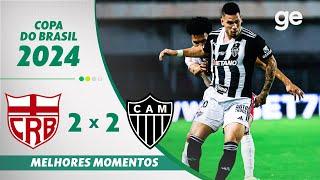 CRB 2 X 2 ATLÉTICO-MG | MELHORES MOMENTOS | OITAVAS DE FINAL COPA DO BRASIL | ge.globo