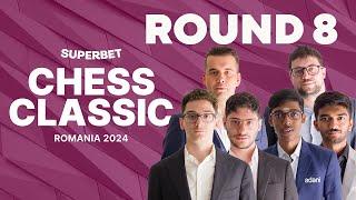 Superbet Chess Classic 2024: Round 8 | #GrandChessTour