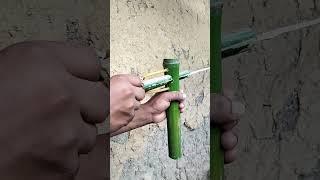 DIY BAMBOO CREATIONS WITH DOUBLE COULER BALLOONS SINGSHOT