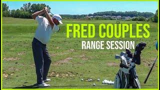 Golf Legend Fred Couples Range Session | Warm Up Swings