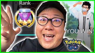 I FINALLY HIT RANK 10 FOR THE FIRST TIME EVER IN POKEMON GO BATTLE LEAGUE