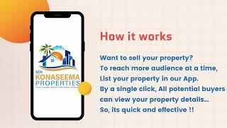 'New Konaseema Properties' Real Estate App - How It Works & Services