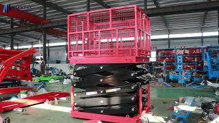 1.5t Scissor goods lift with guardrail from NOSTEC LIFT